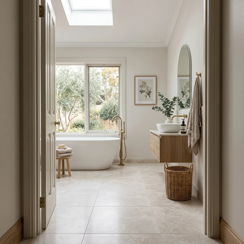 BT4020 DIOR MARFIL 600X600 POLISHED — main bathroom