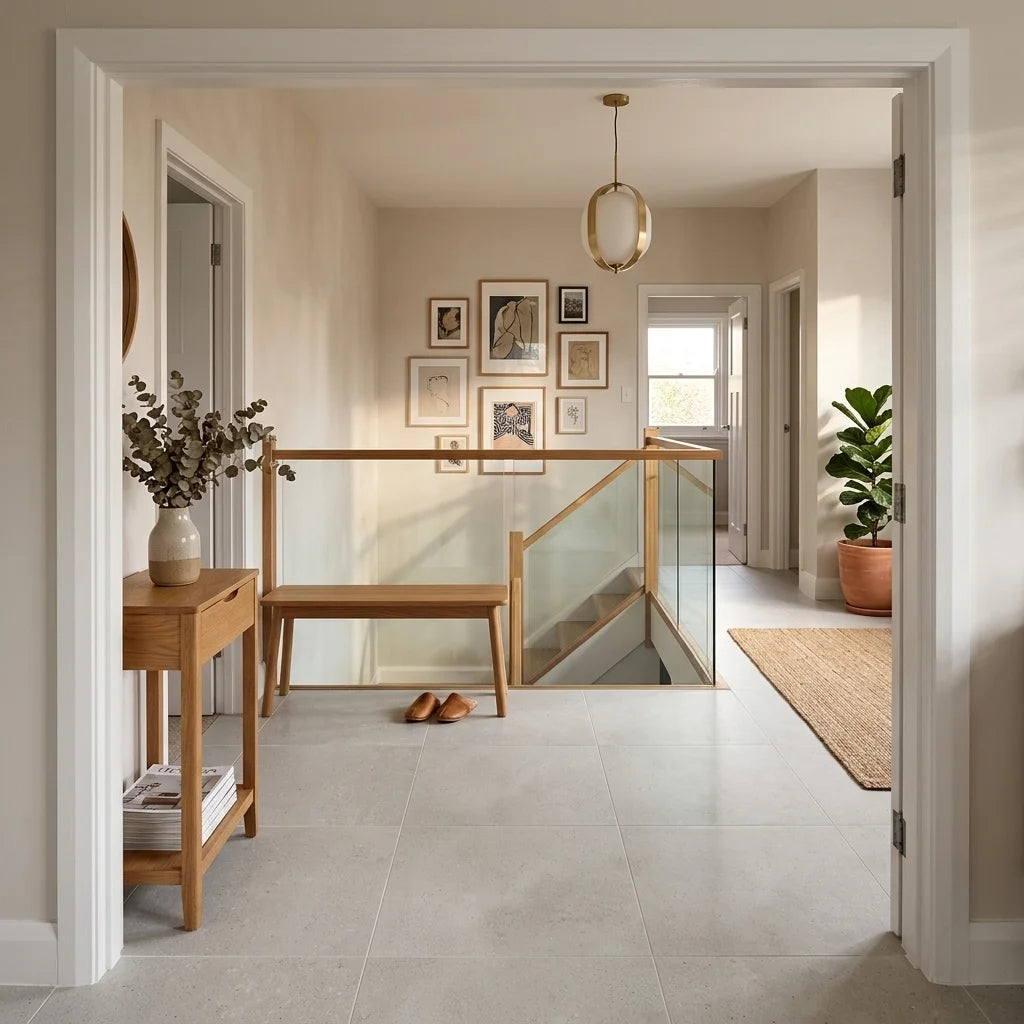 BT4027 EMPORIUM LIGHT GREY 600X600 MATT — stair landing