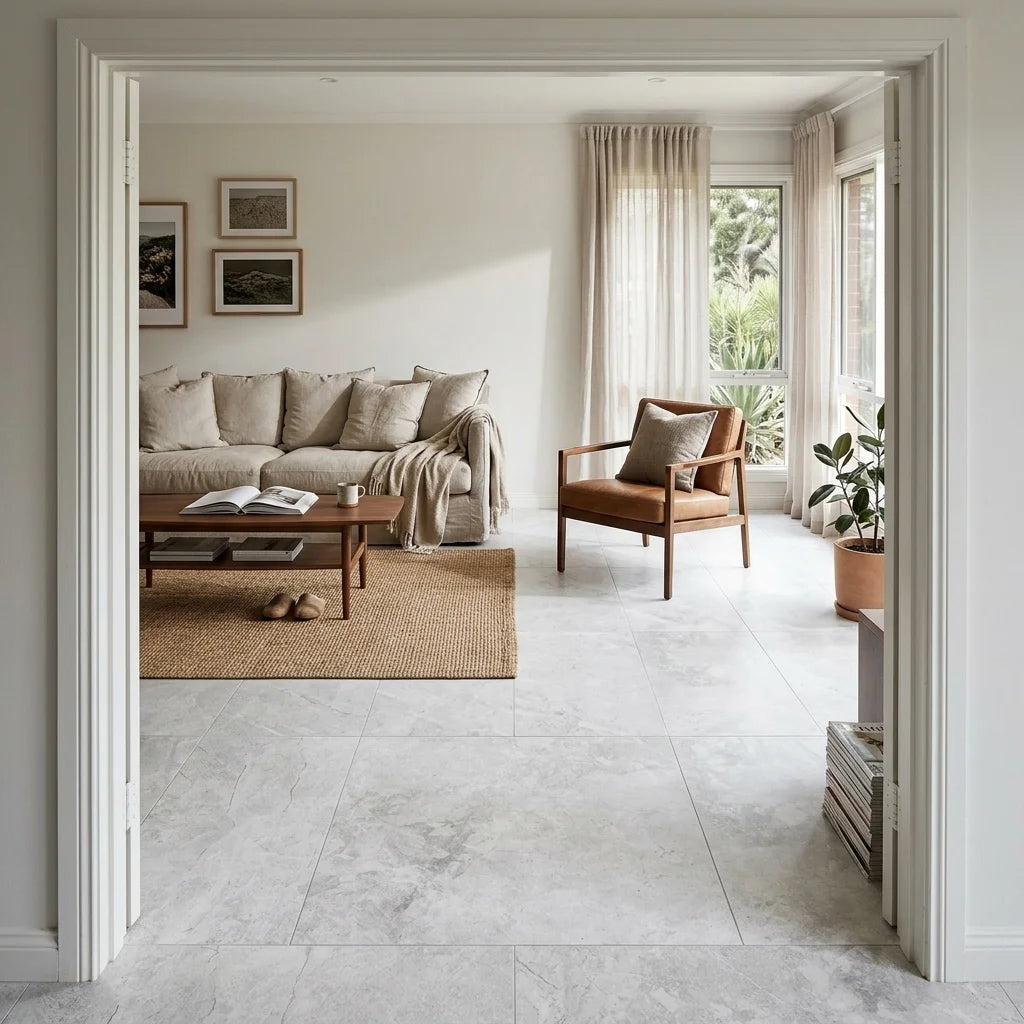 BT4039 TUNDRA WHITE 600X1200 LAPPATTO 6x12 Lappato — living room