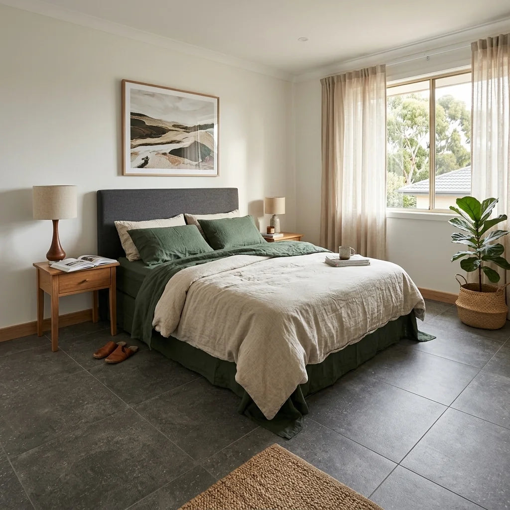 BT429 EARTH CHARCOAL 600X600 MATT — bedroom