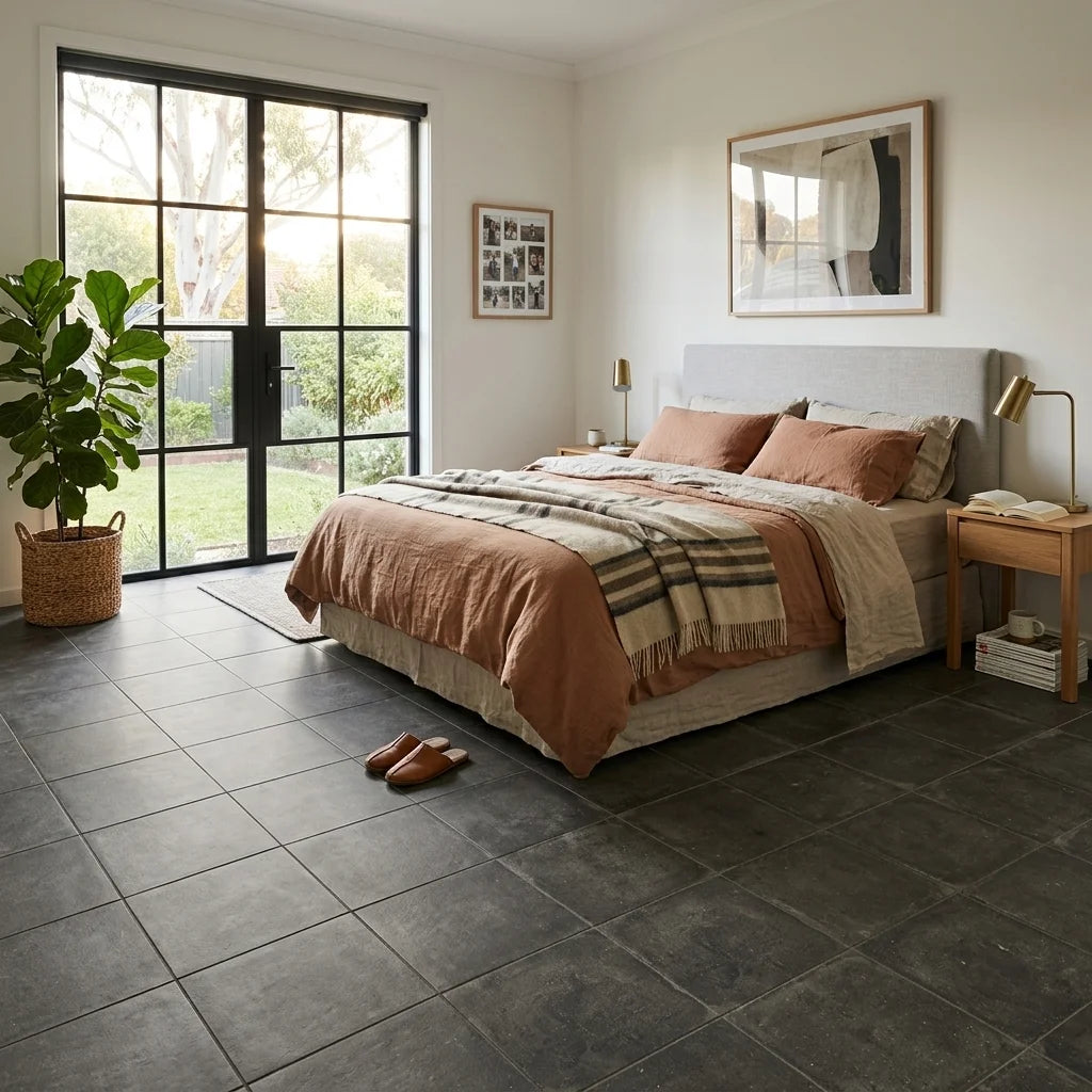 BT430 EARTH DARK GREY 600X600 MATT — bedroom