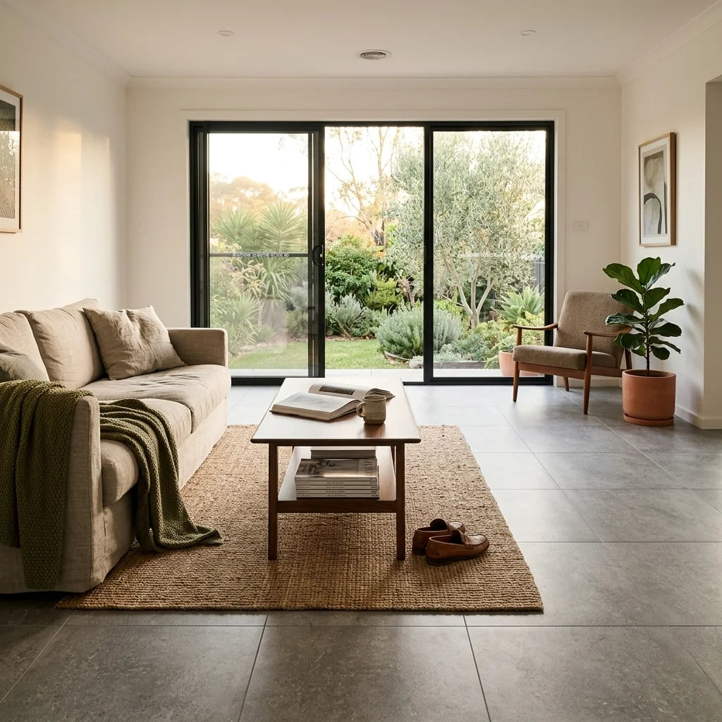 BT432 EARTHMID GREY 600X600 MATT — living room