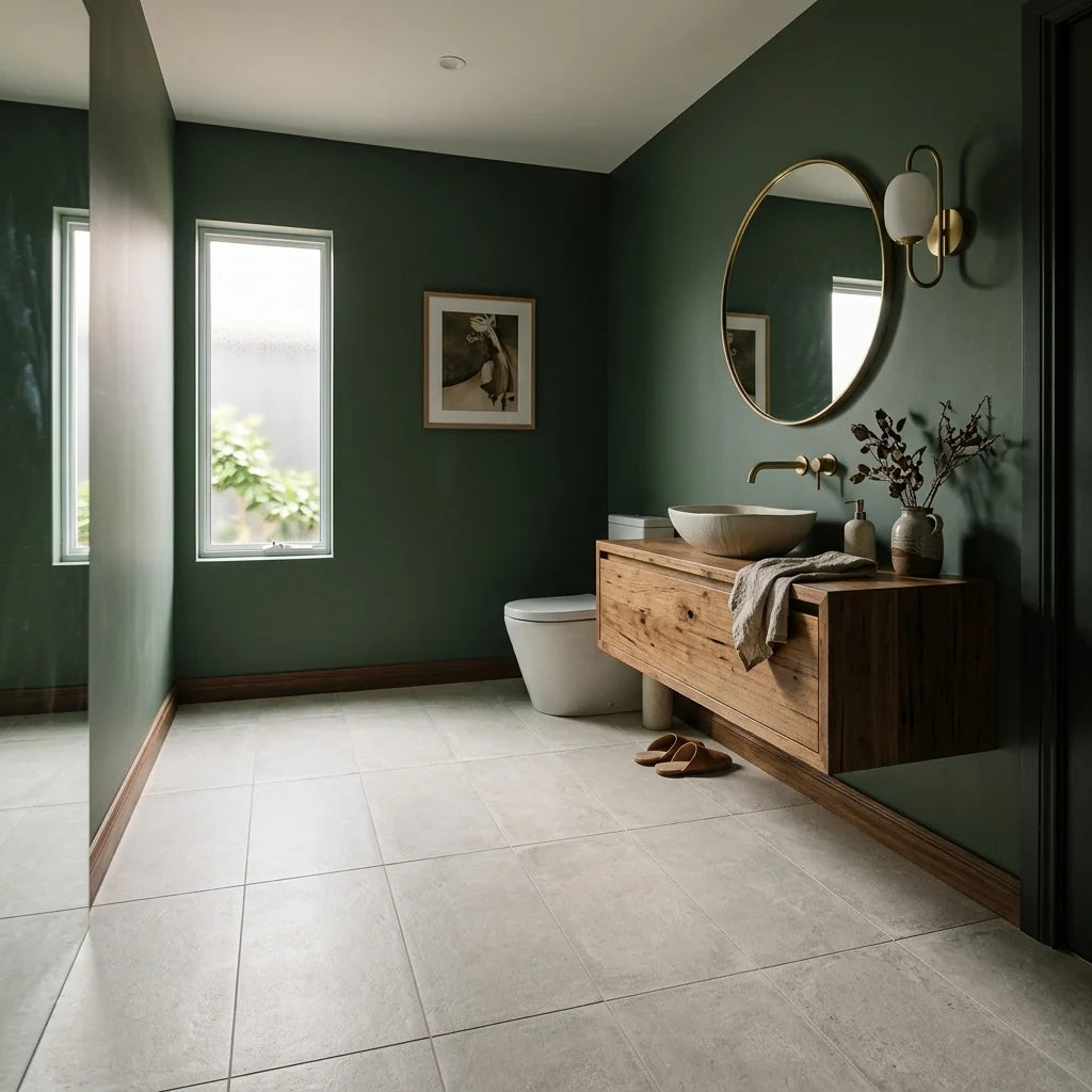 BT433-3 EARTH WHITE 300X600 MATT — powder room