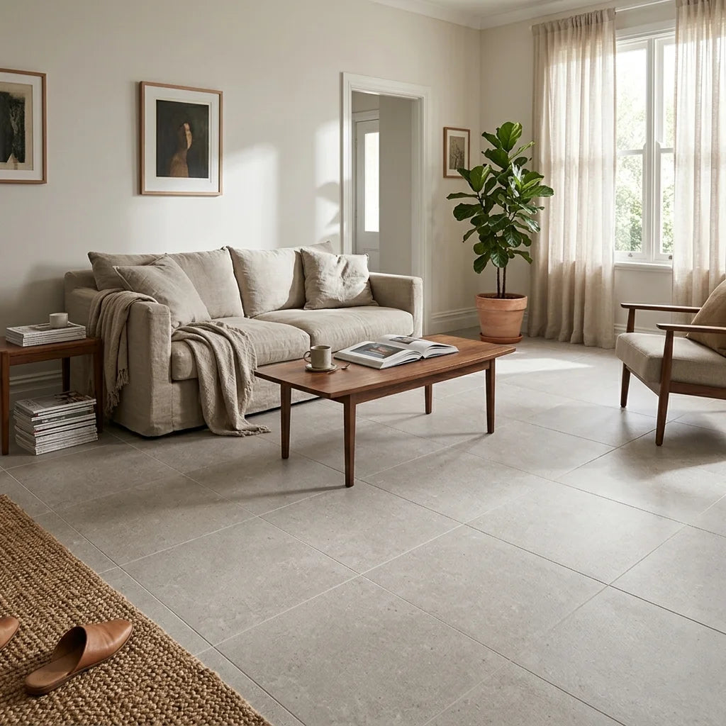 BT548 NORA SILVER 600X600 MATT — living room