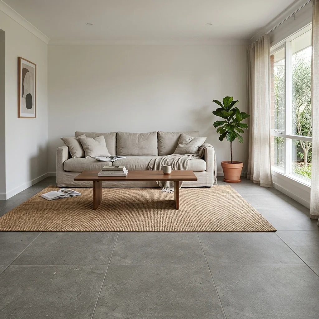 BT549 NORA GREY 600X600 MATT — living room