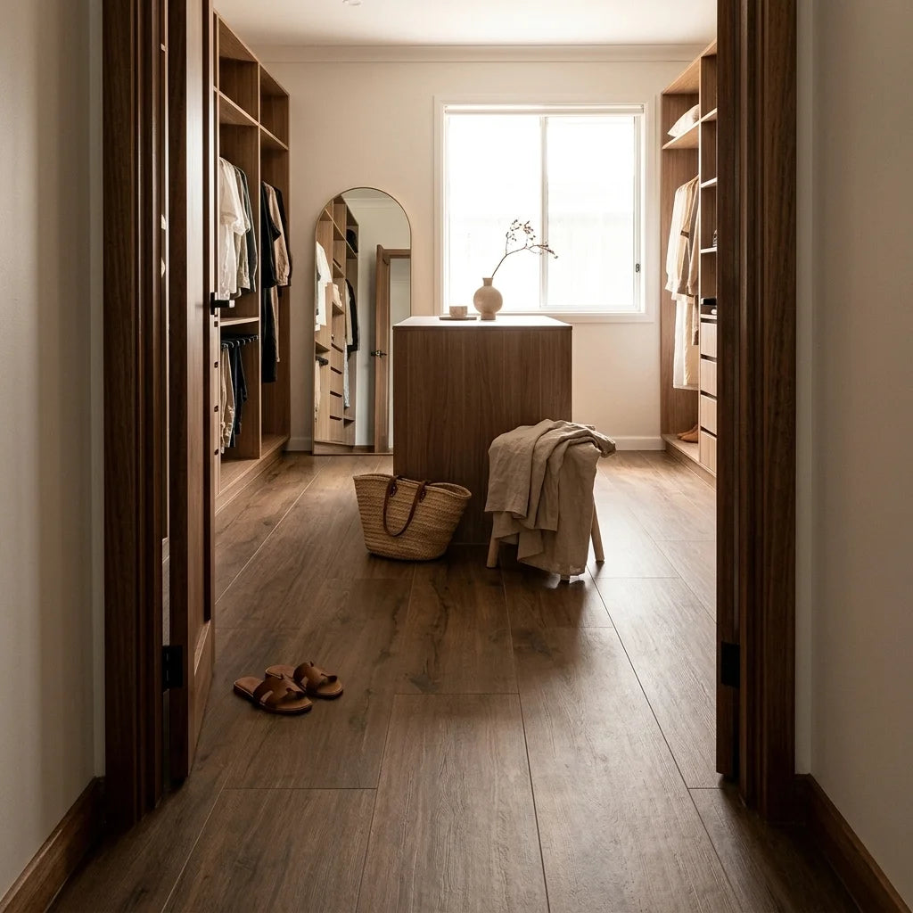 BT564 FOREST MOCHA 1200X200 MATT — walk-in robe
