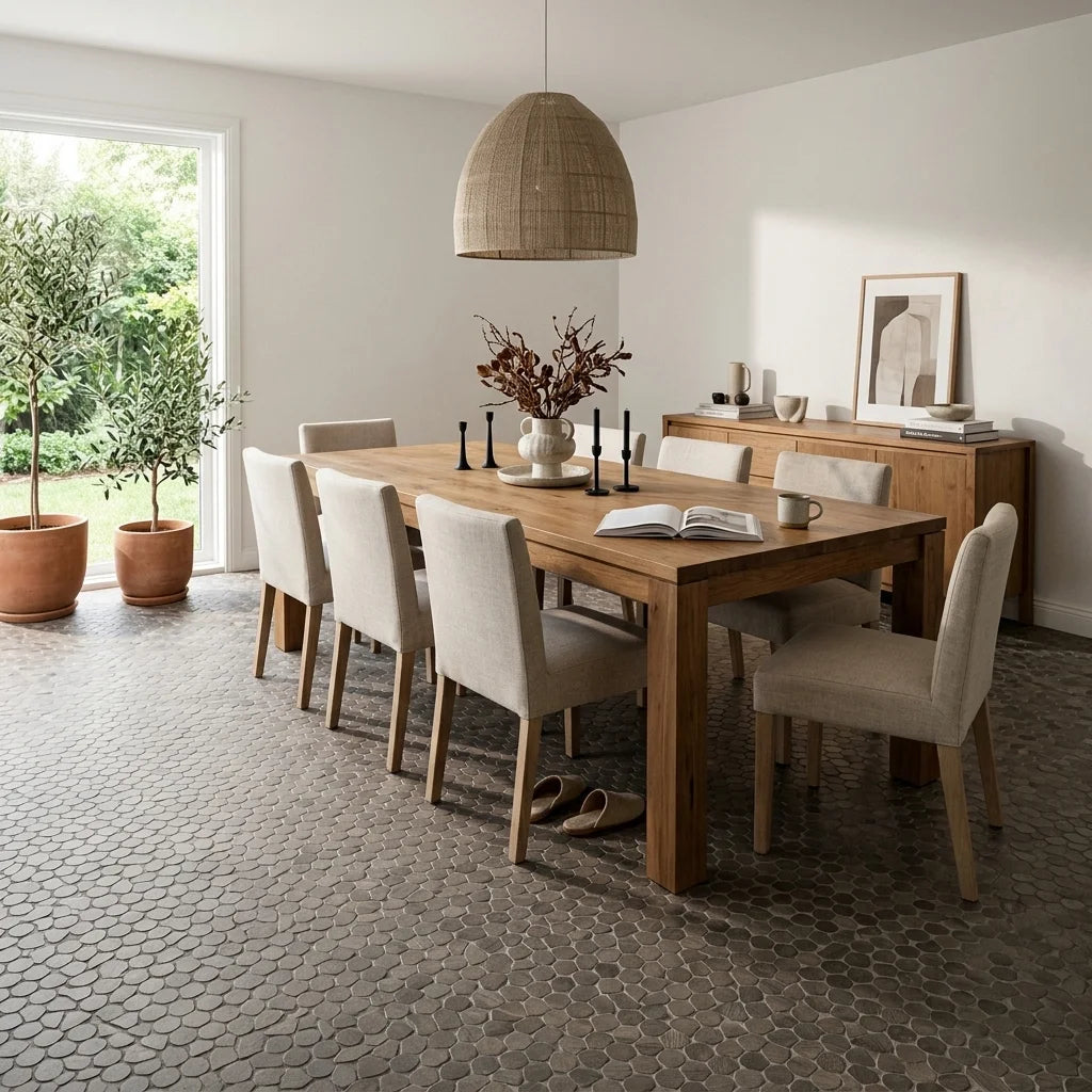 BT565 FOREST LIGHT GREY 1200X200 MATT — dining room