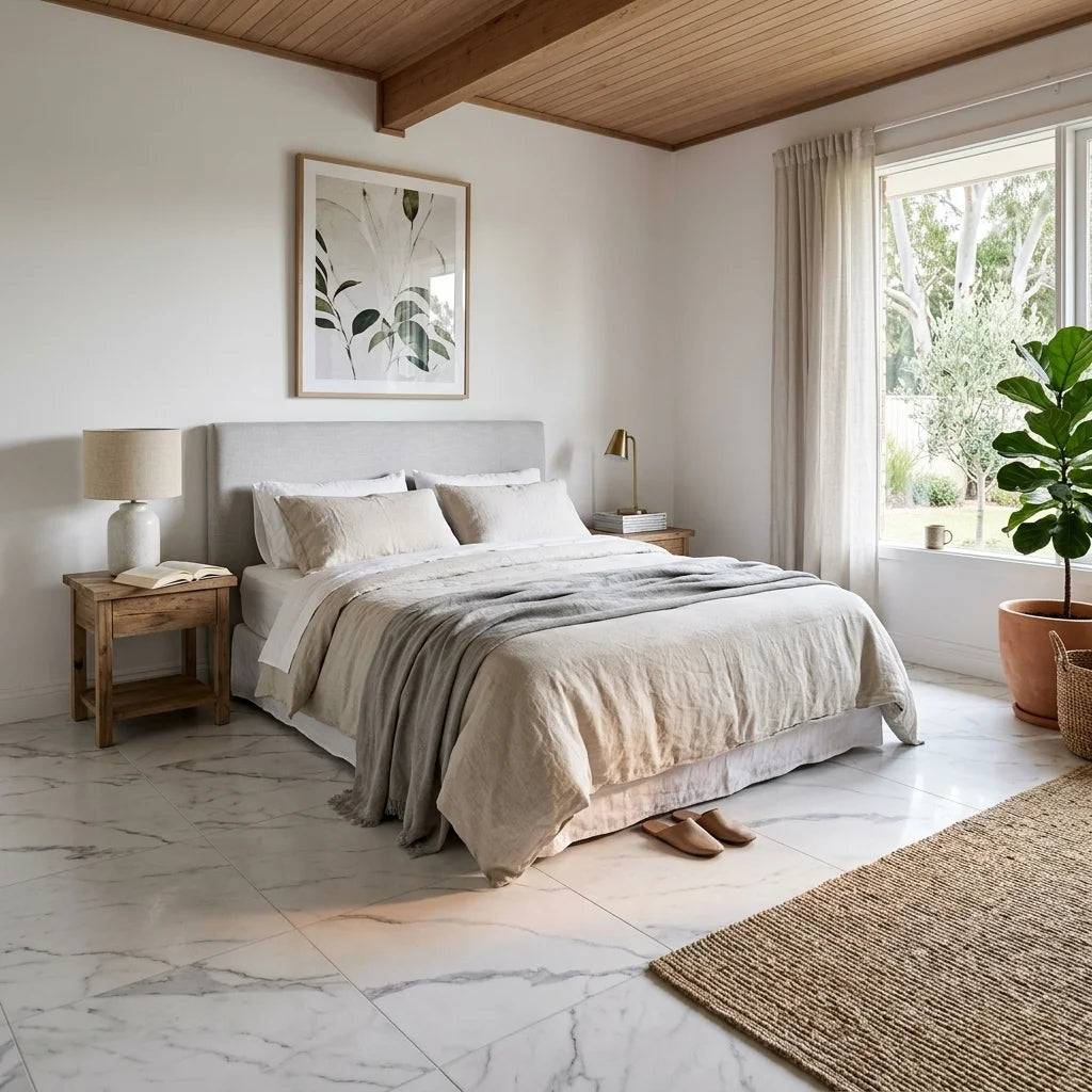 BT573-3 STONE POLISH CARRARA 300X600 POLISHED — bedroom
