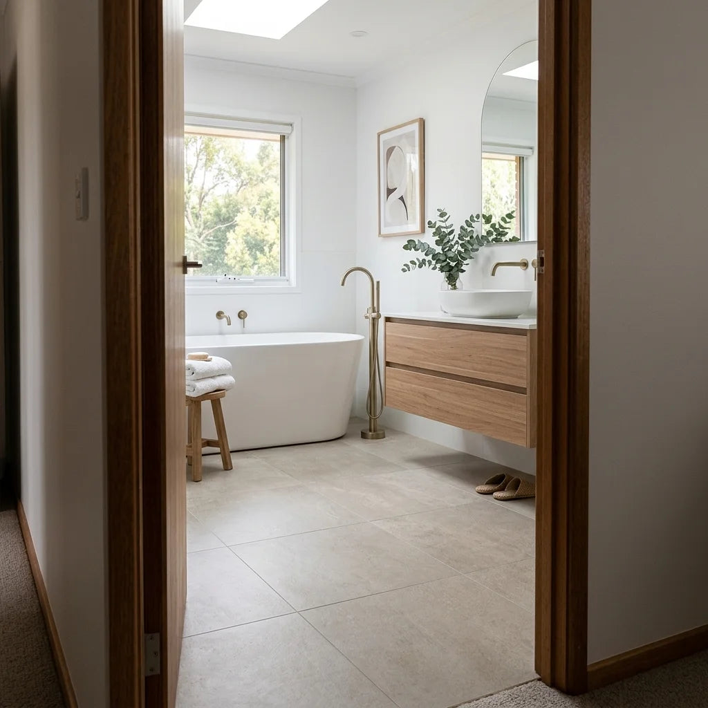 BT616 BETA BEIGE 600X600 MATT — main bathroom