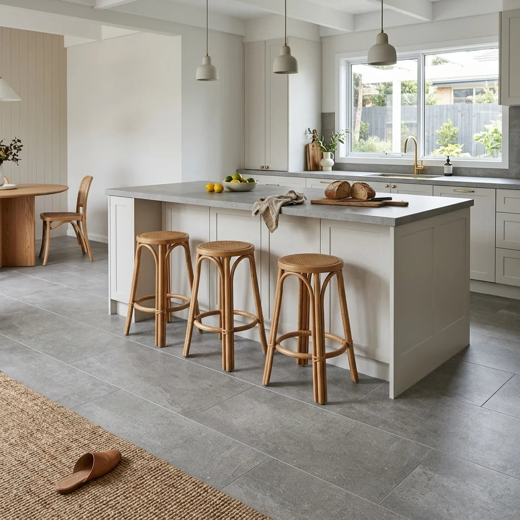 BT617-3 BETA GREY 300X600 MATT — open-plan kitchen