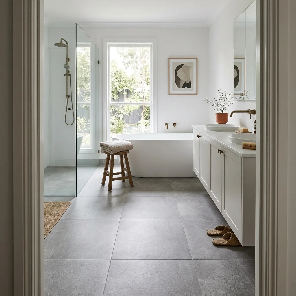 BT617 BETA GREY 600X600 MATT — ensuite bathroom