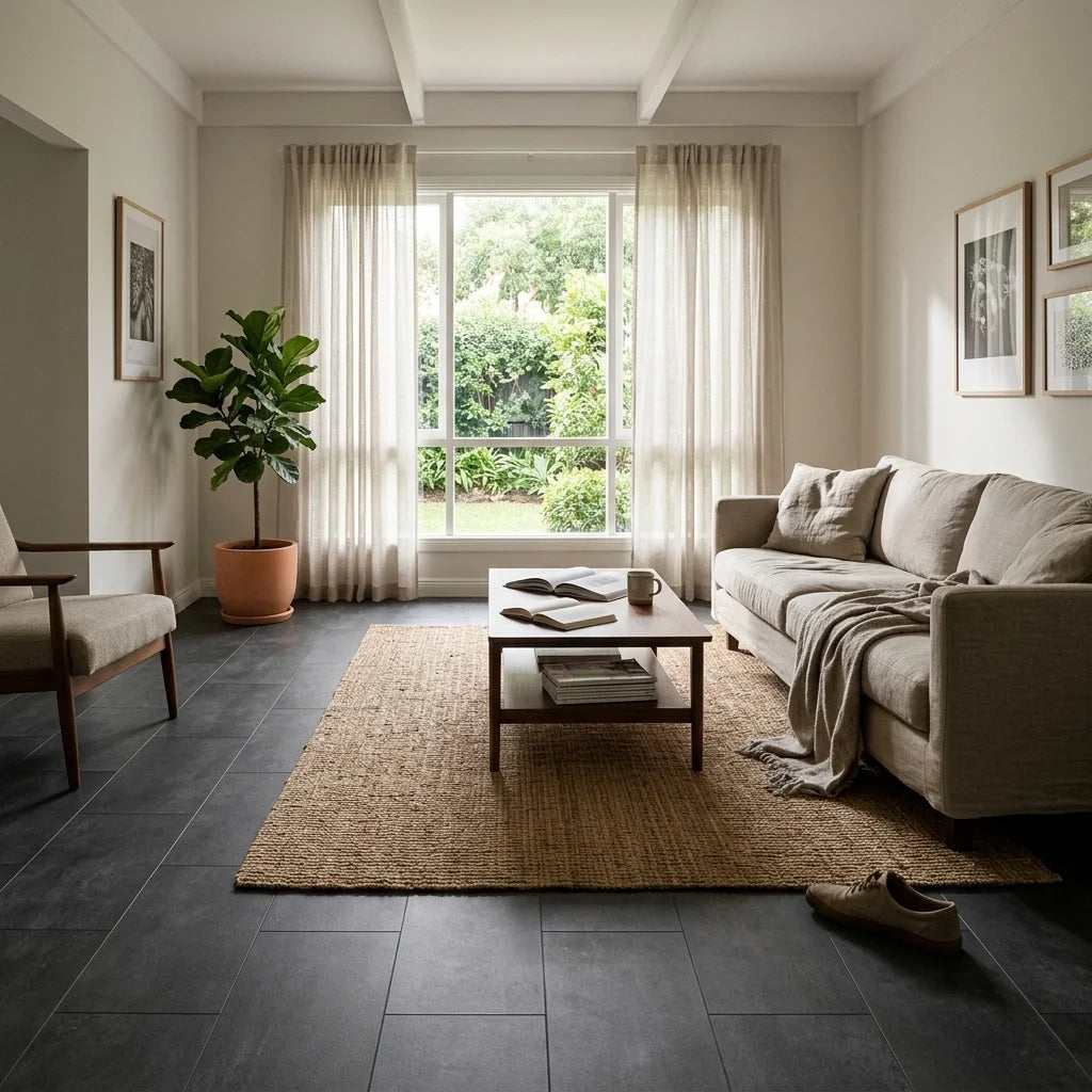 BT618-3 BETA BLACK 300X600 MATT — living room