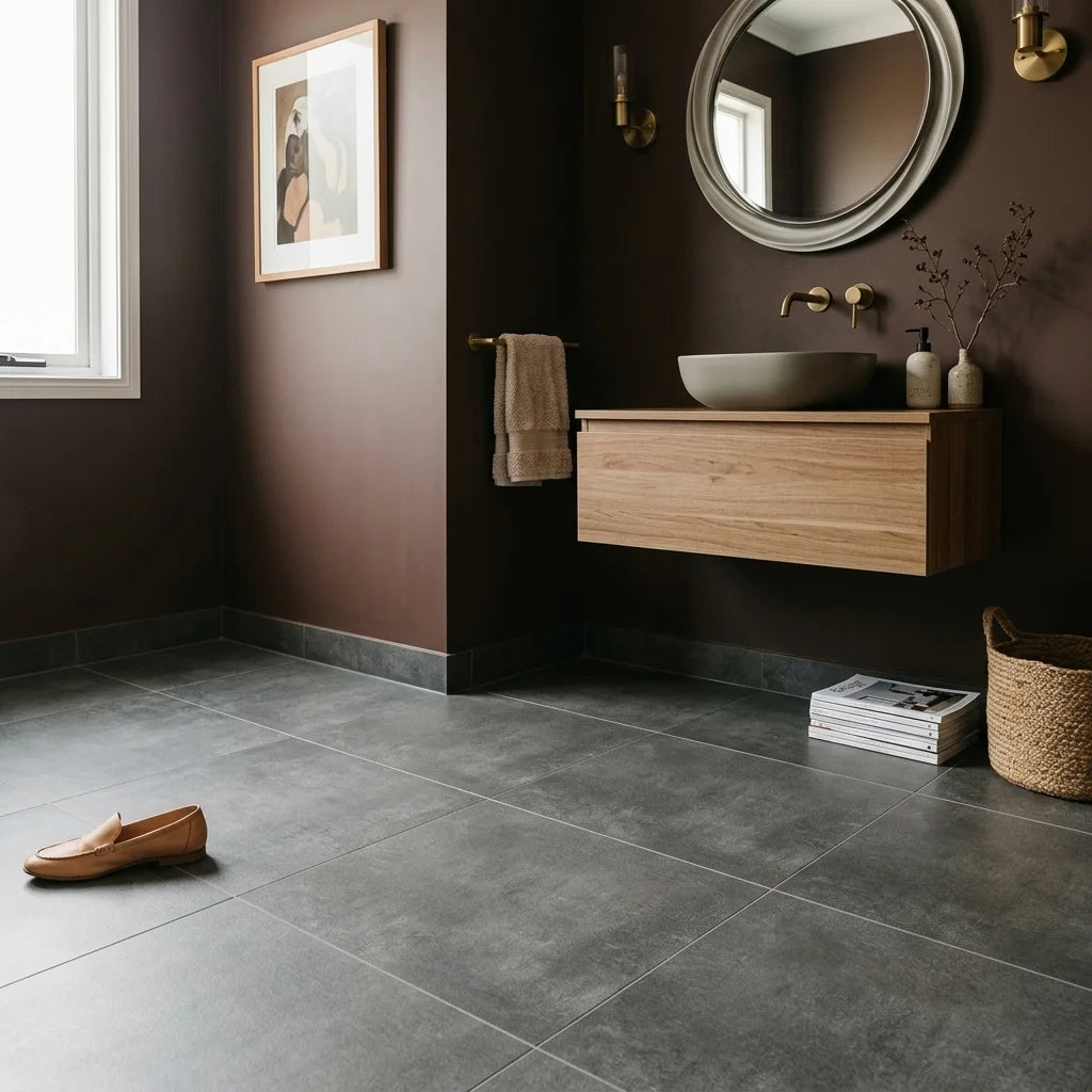 BT618 BETA BLACK 600X600 MATT — powder room
