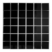 BT632 BLACK SMALL SQUARE SATIN