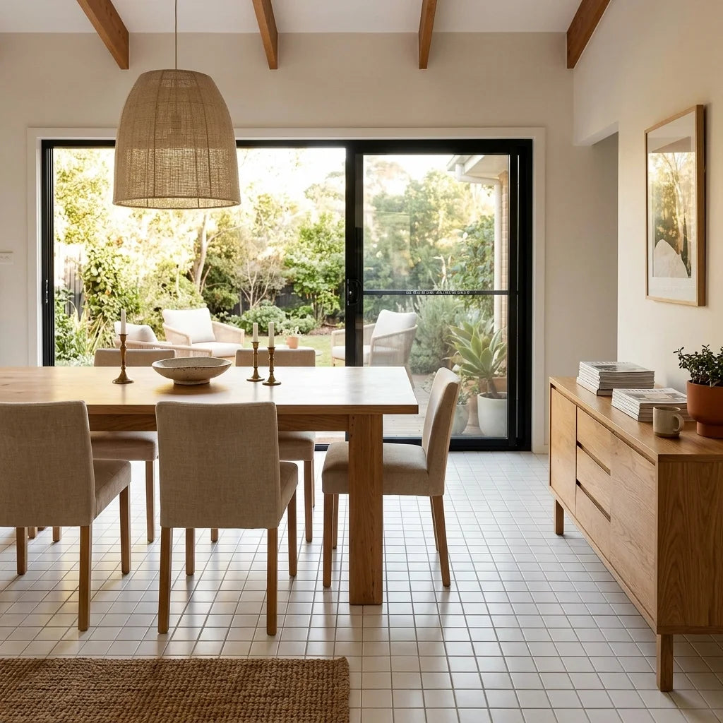 BT635 WHITE SMALL SQUARE POLISHED — dining room