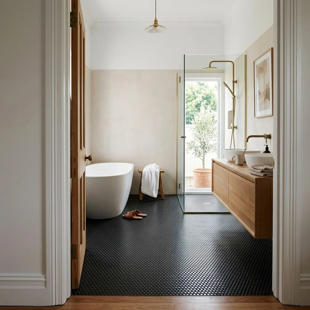 BT642 BLACK PENNY SATIN — ensuite bathroom