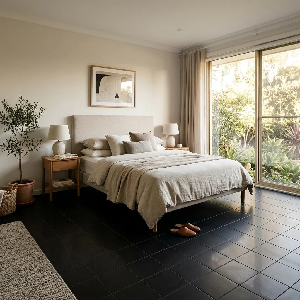 BT644 BLACK SQUARE POLISHED — bedroom