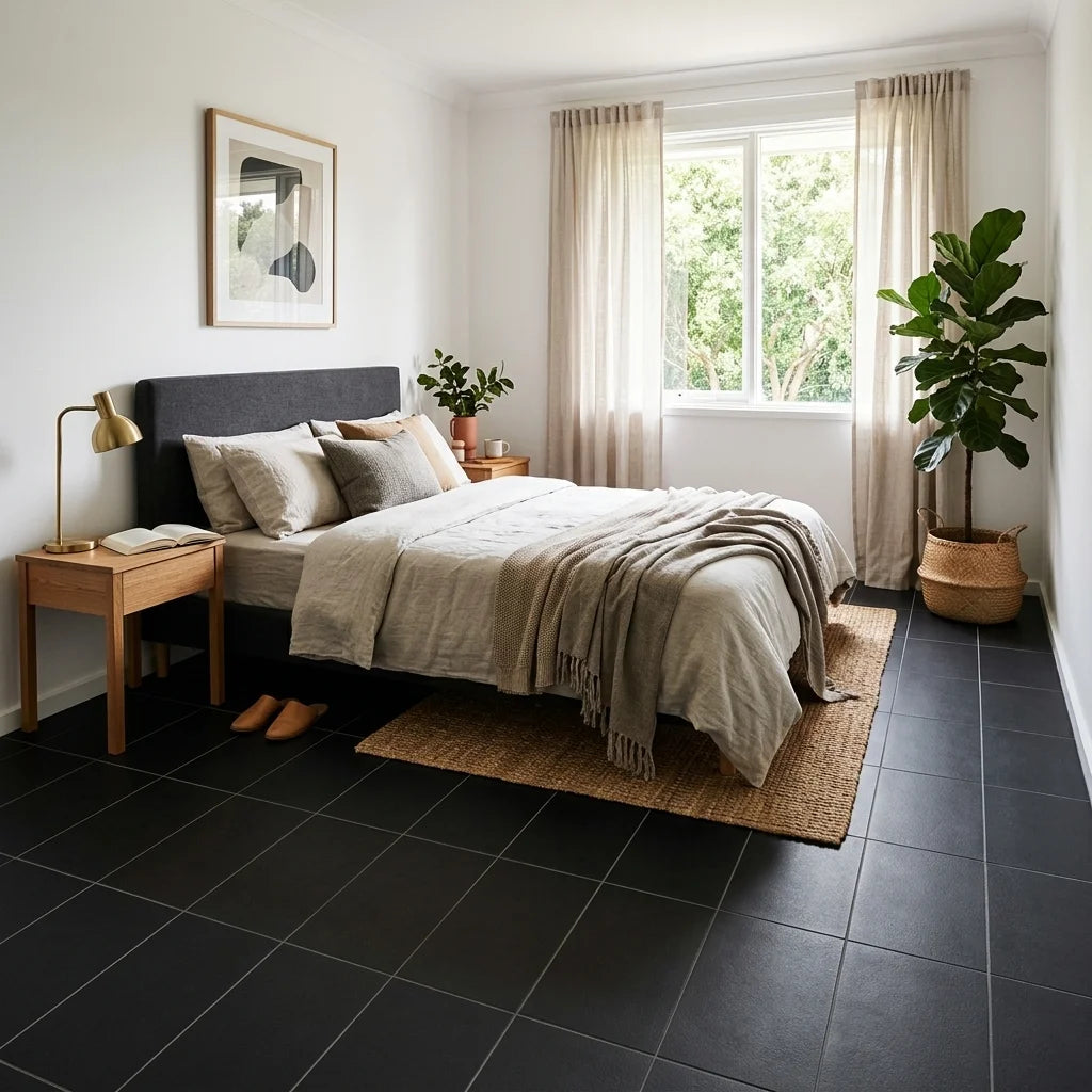 BT647 BLACK Square Matt — bedroom