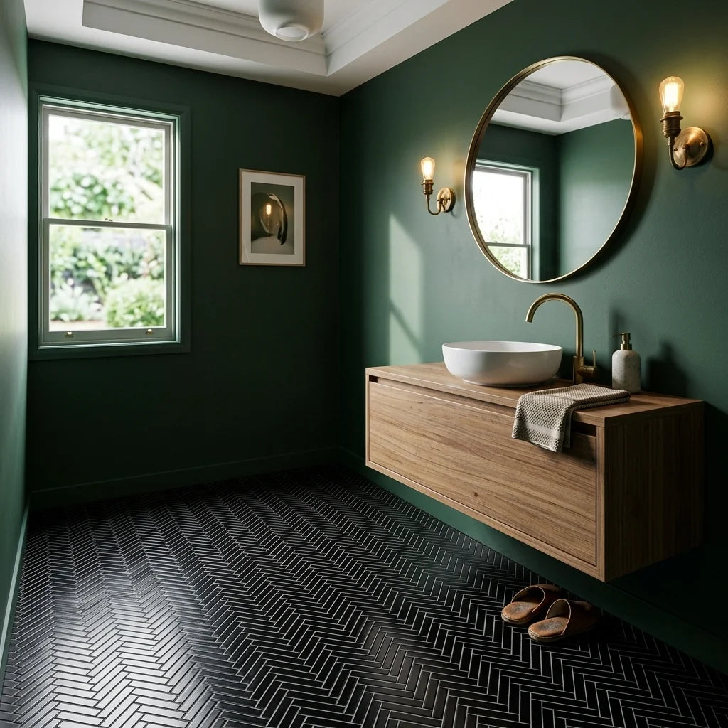 BT654 CLARA BLACK GLOSS — powder room