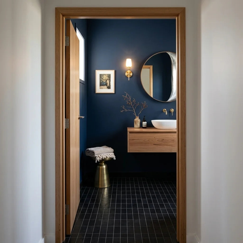 BT655 CLARA BLACK MATT — powder room