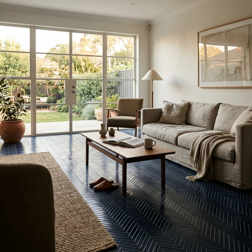BT658 CLARA NAVY GLOSS — living room
