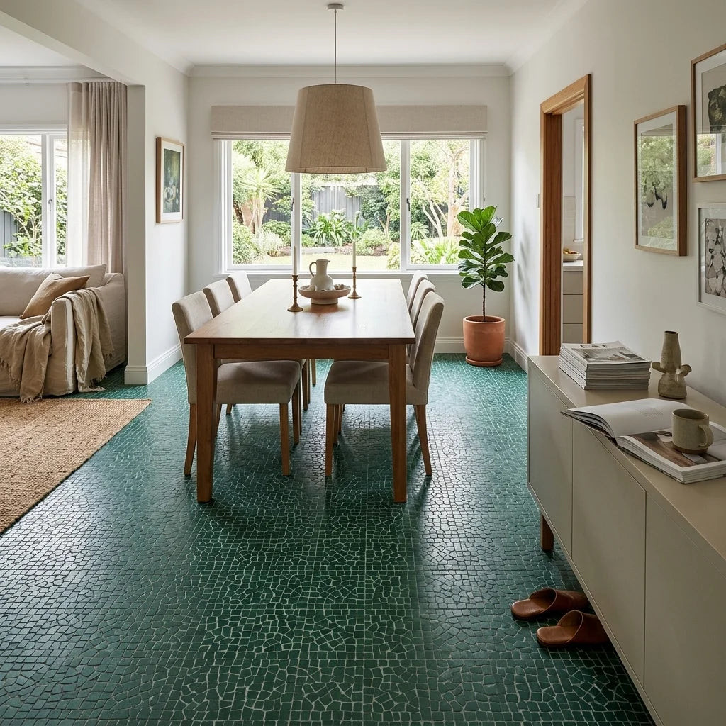 BT663 CLARA GREEN MATT — dining room