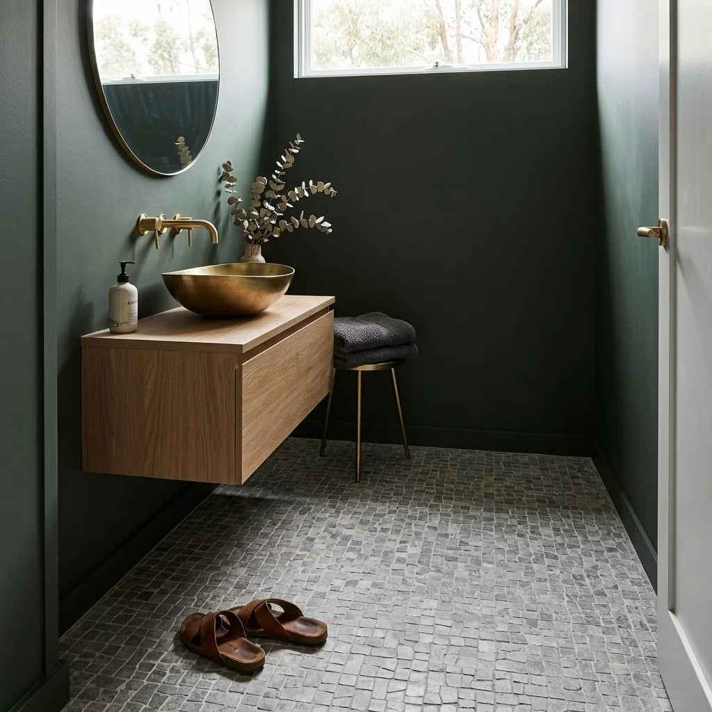 BT674 CLARA GREY GLOSS — powder room