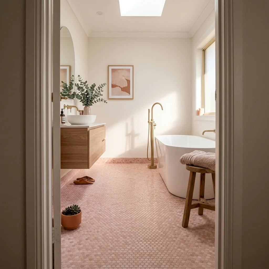 BT678 CLARA PINK GLOSS — main bathroom