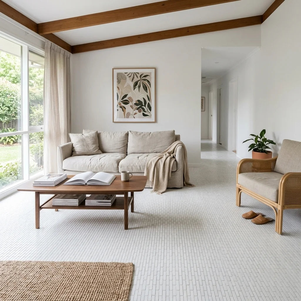 BT683 CLARA WHITE MATT — living room