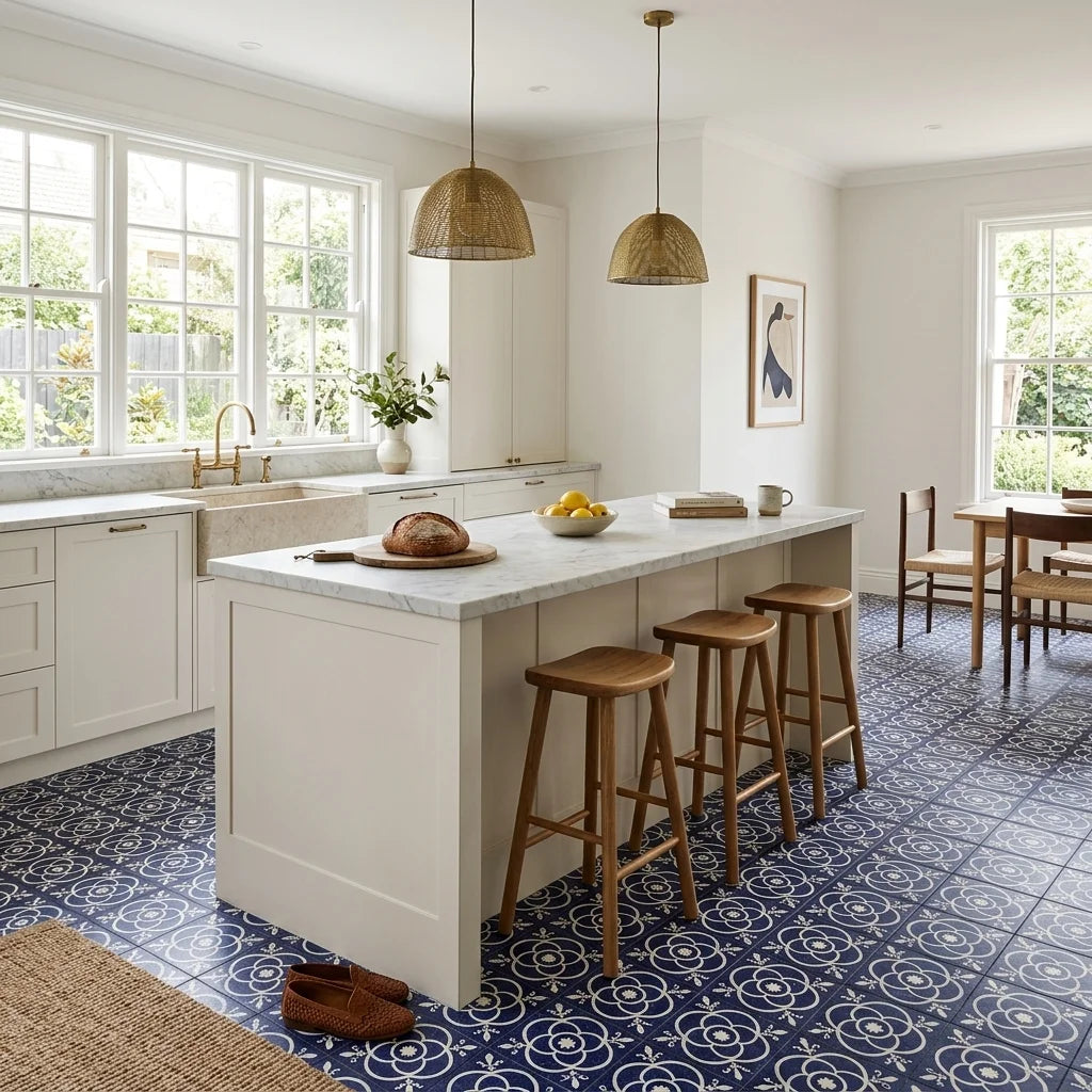 BT694 Richmond wellington 200X200 MATT — open-plan kitchen