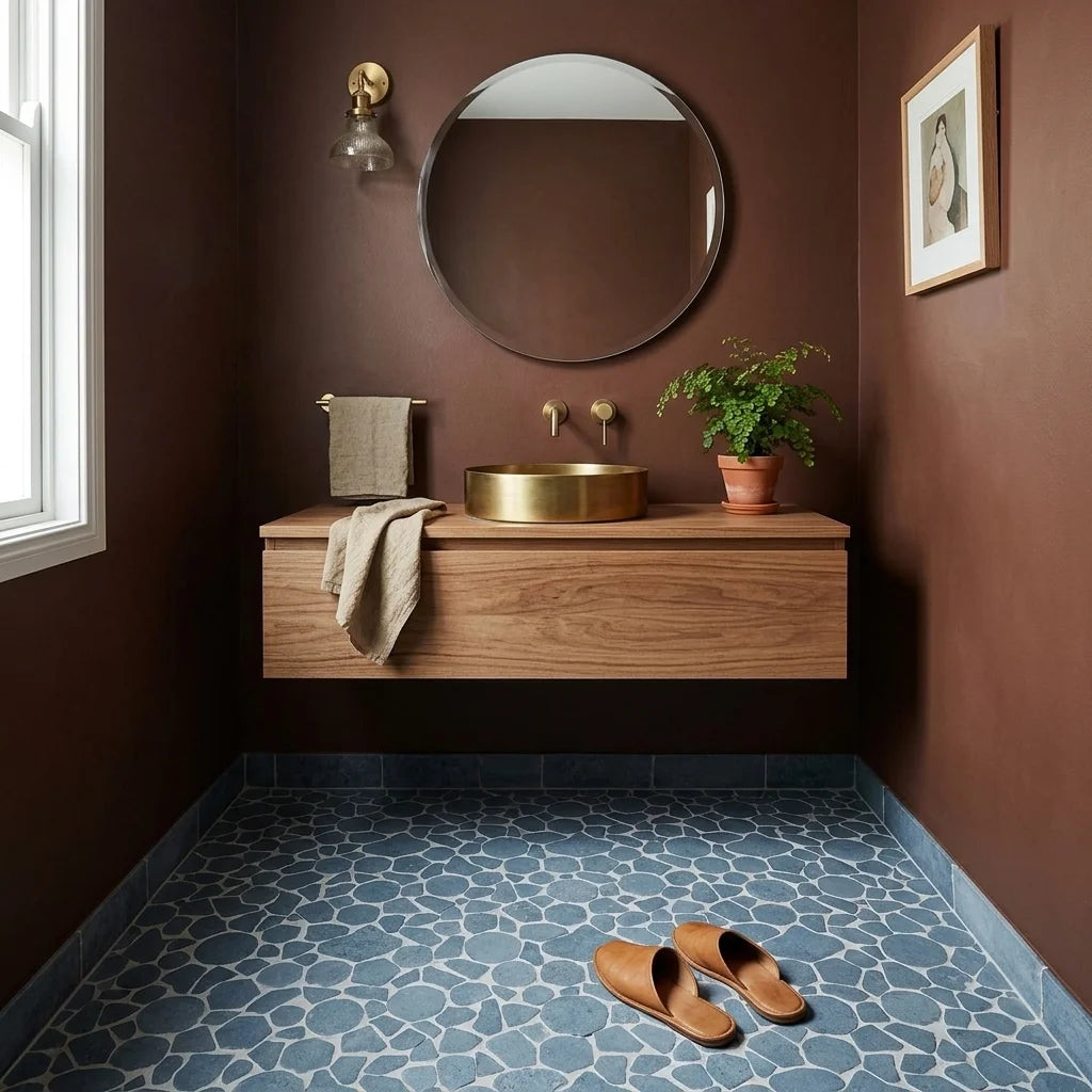 BT697 ASTER SKY BLUE 200X200 MATT — powder room