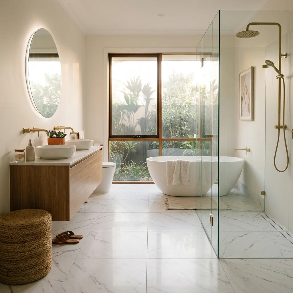 BT754 ICELAND 600X600 POLISHED — ensuite bathroom