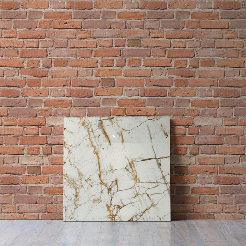 BT767 GOLDEN STRIPE MARBLE 6x6 Polished