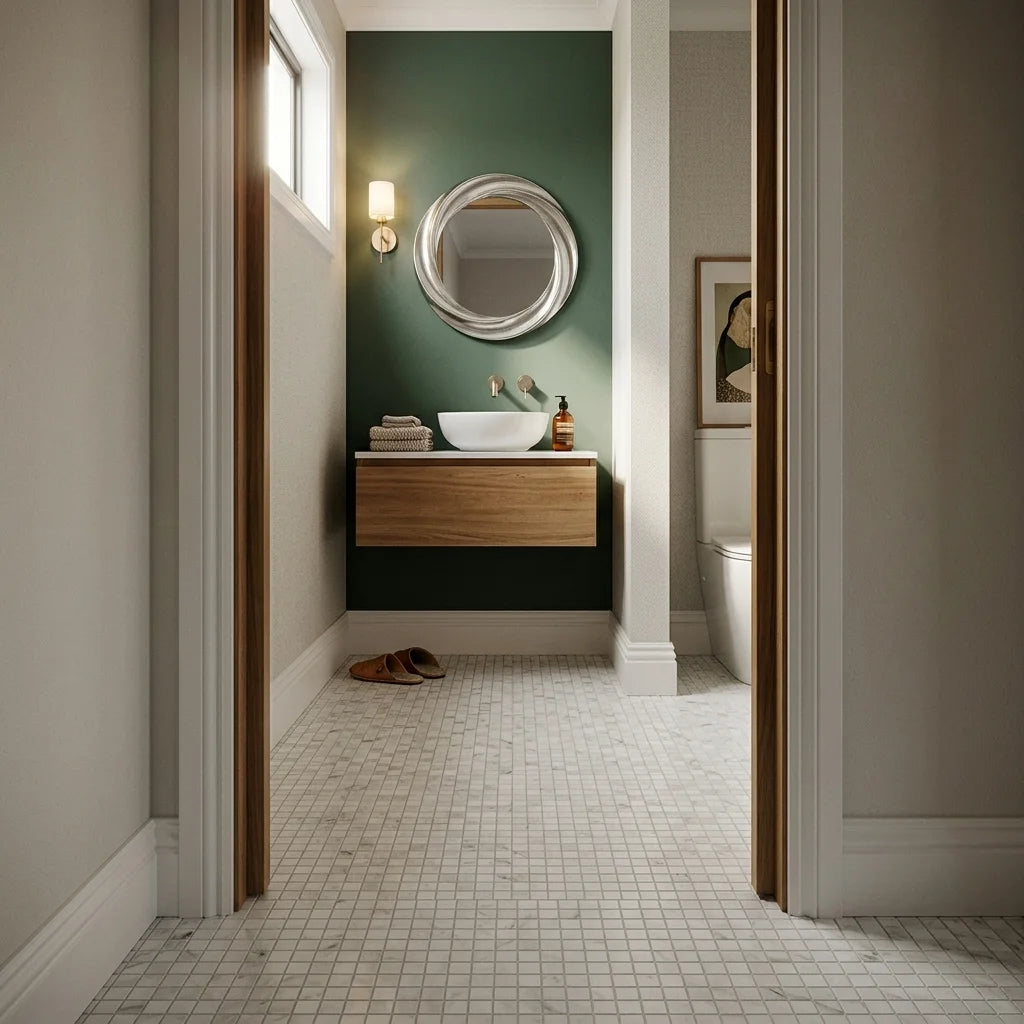BT807 CARRARA MARBLE 750X1500 POLISHED — powder room