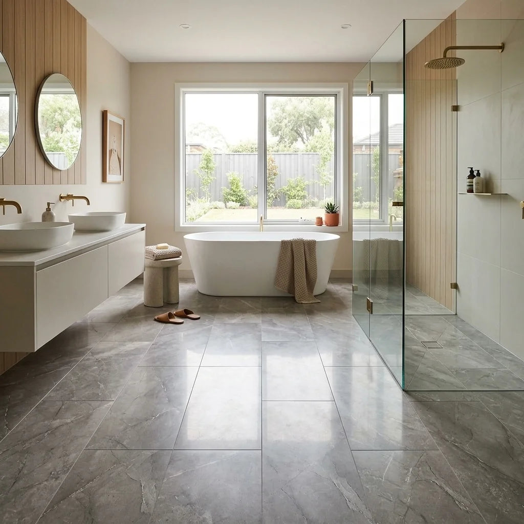 BT809 PERSIAN MARBLE 600X1200MM POLISHED — ensuite bathroom