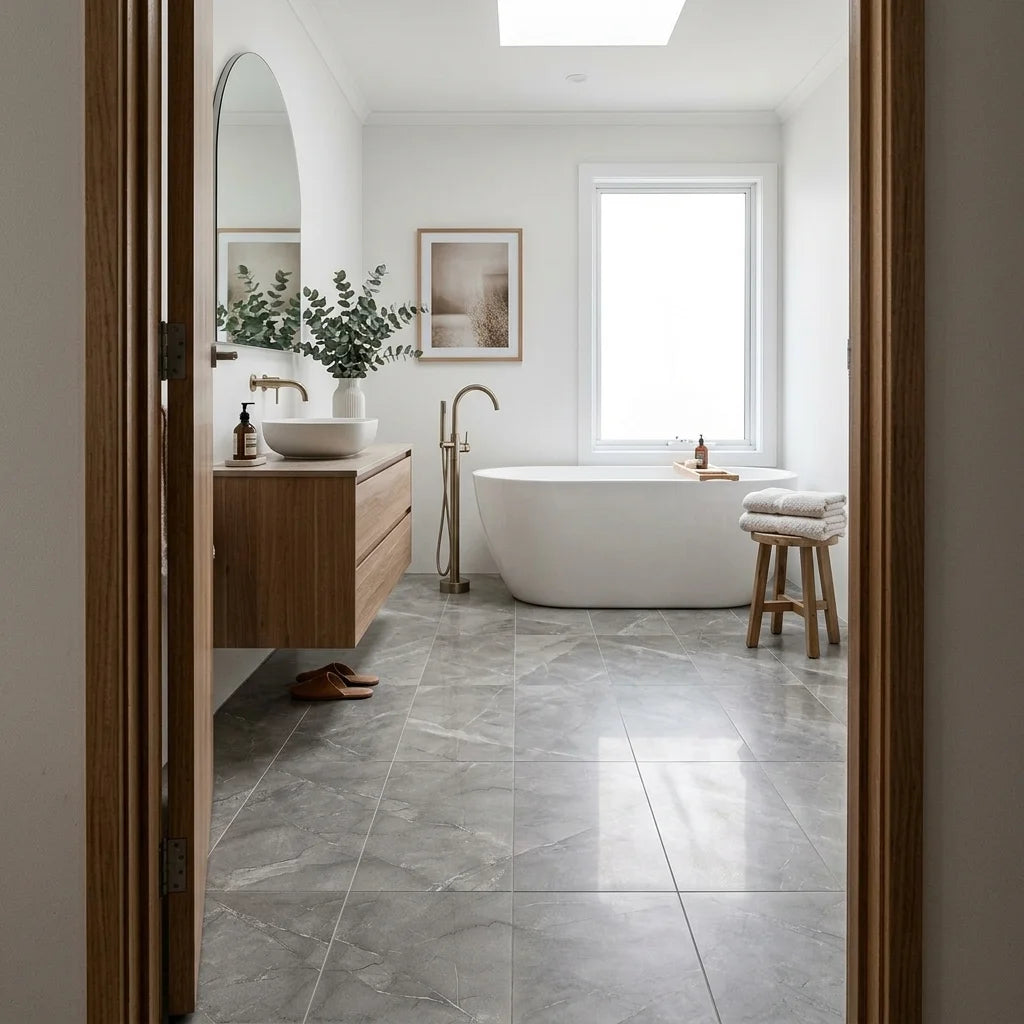 BT809 PERSIAN MARBLE 600X1200MM POLISHED — main bathroom