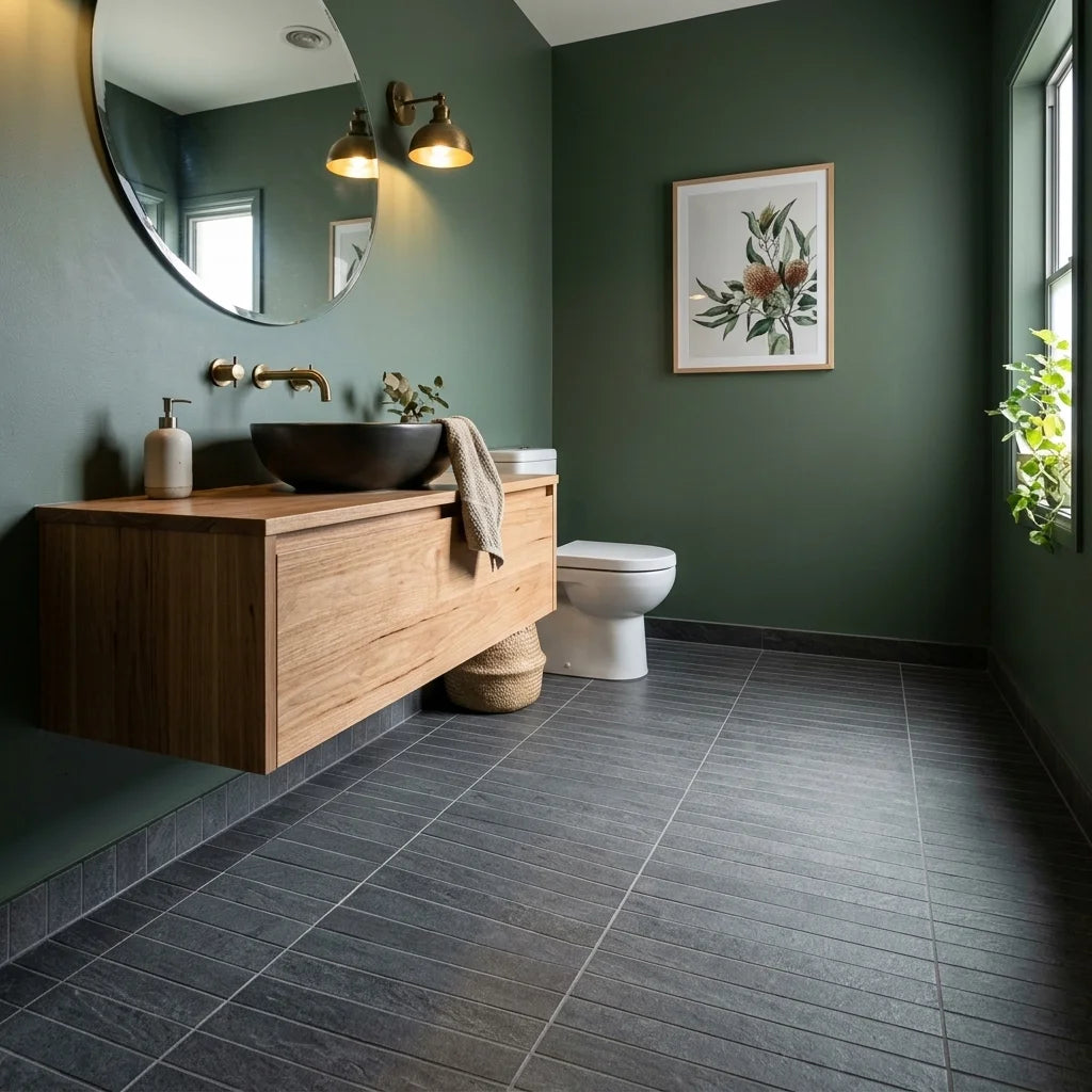 BT969 DARK GREY PANNEL — powder room