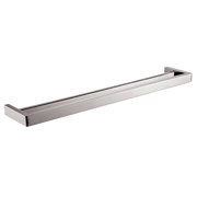 IVANO Series Square Brushed Nickel Double Towel Rail 800mm