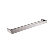 IVANO Series Square Brushed Nickel Grey Double Towel Rail 600mm