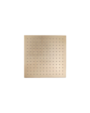 Square Brushed Yellow Gold Brass Rainfall Shower Head 250mm