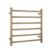 Brushed Yellow Gold Electric Heated Towel Rack 6 Bars