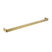 IVANO Series Square Brushed Yellow Gold Single Towel Rail 800mm
