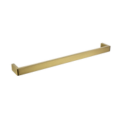 IVANO Series Square Brushed Yellow Gold Single Towel Rail 800mm