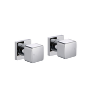 VOG Chrome Cubic Shower Wall Taps
