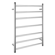 Round Chrome Electric Heated Towel Rack 7 Bars