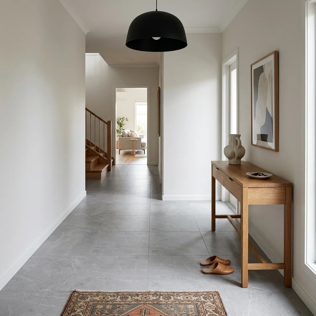 BT575 STONE POLISH L GREY 600x600 POLISHED — entryway / foyer