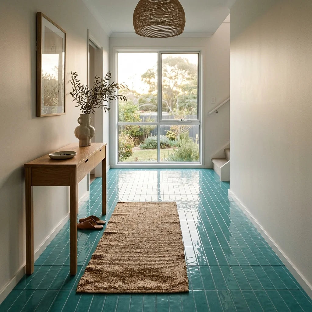 BT670 CLARA TEAL GLOSS — entryway / foyer