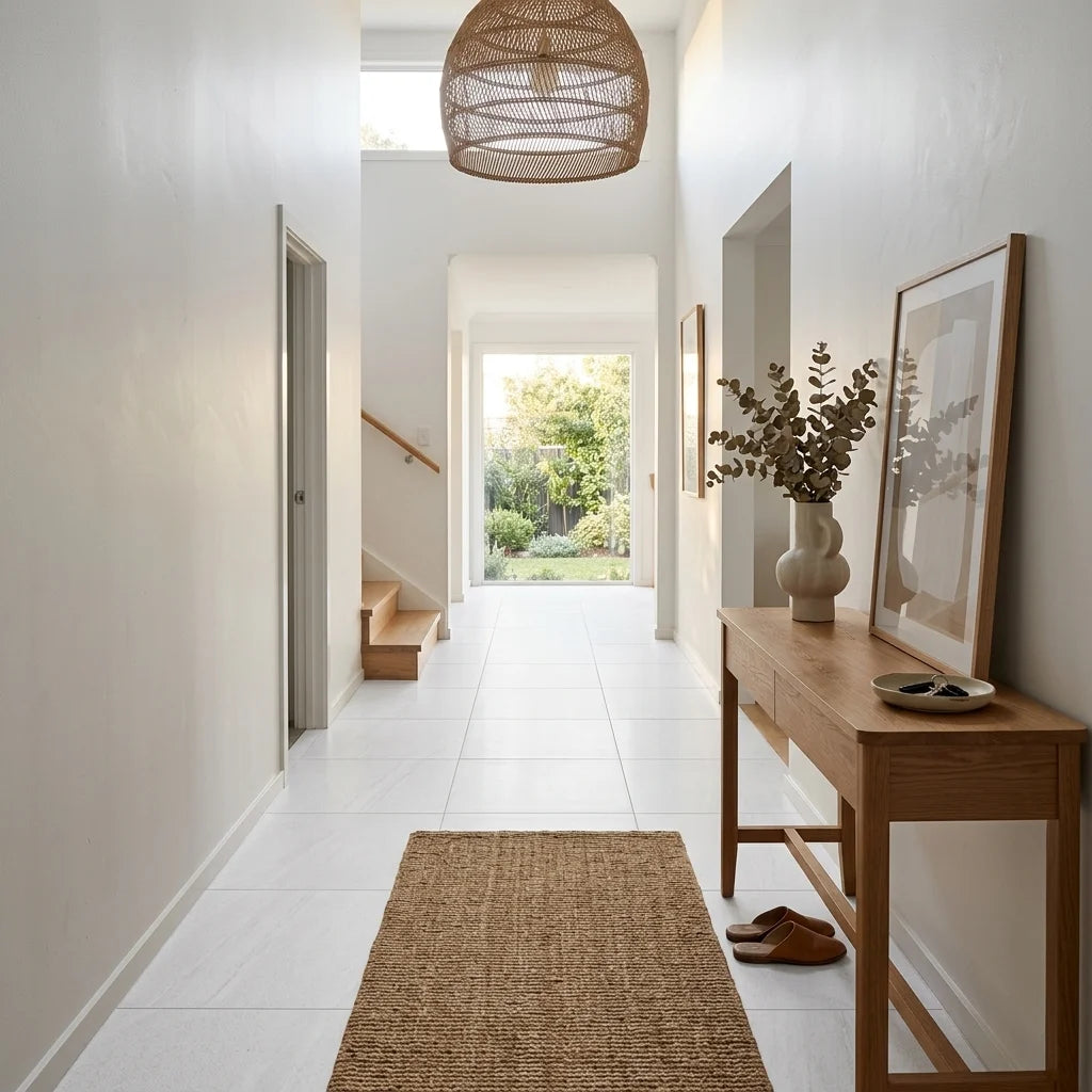BT987 Mineral White 6x6 polished — entryway / foyer
