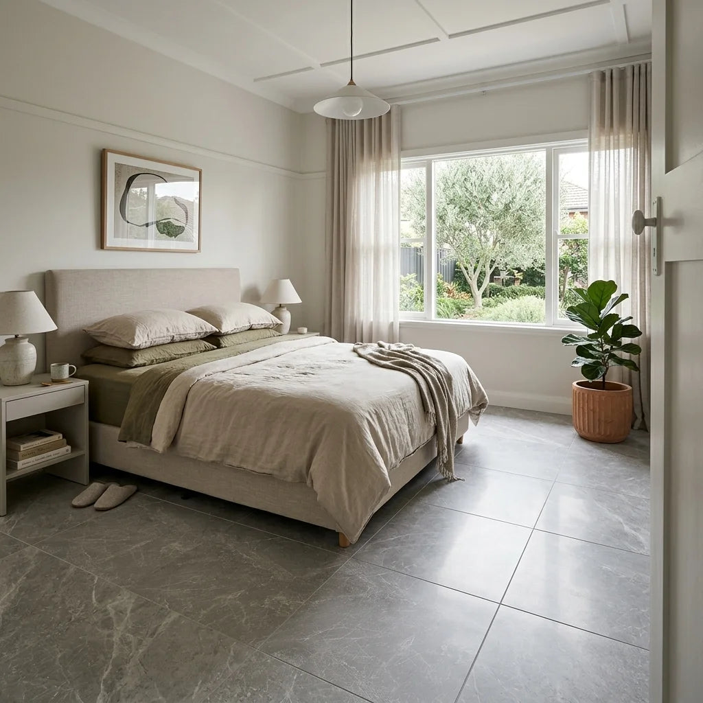 GALAXY GREY 600X600 POLISHED - Limited Stock — bedroom
