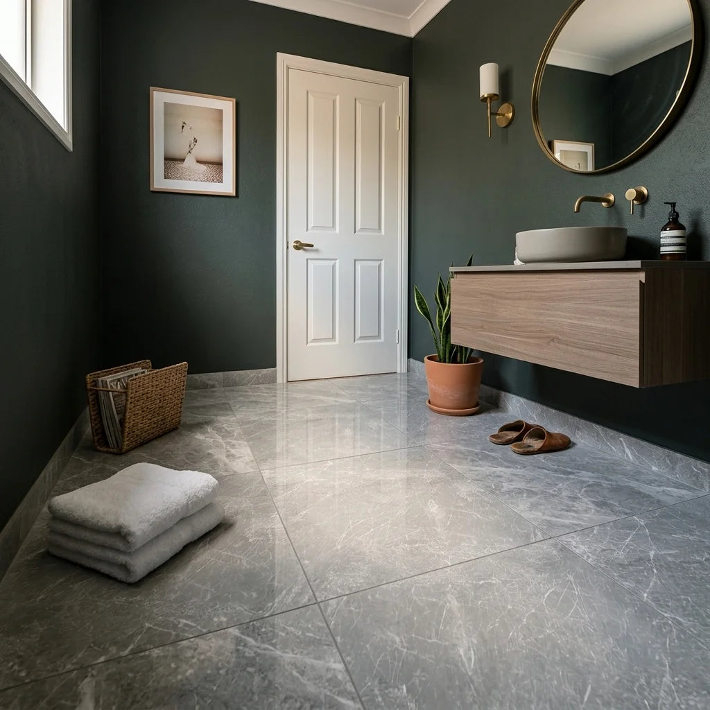 GALAXY GREY 600X600 POLISHED - Limited Stock — powder room